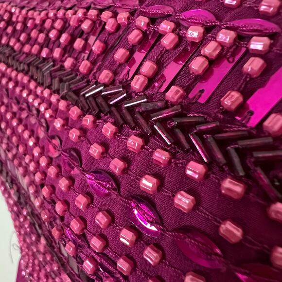 Aidan Mattox Formal Gown 4 Maxi Dress Beaded Prom Special Occasion Strapless New - Picture 9 of 12